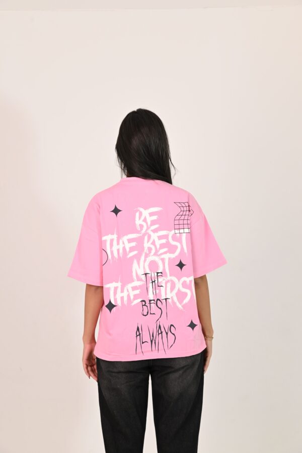 Rose T-Shirt Baby Pink back